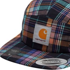 画像6: Vilay Cap Check 5 パネル キャップ チェック Cロゴ ラベル ストラップ Natural White Dark Navy ナチュラル ホワイト ネイビー (6)