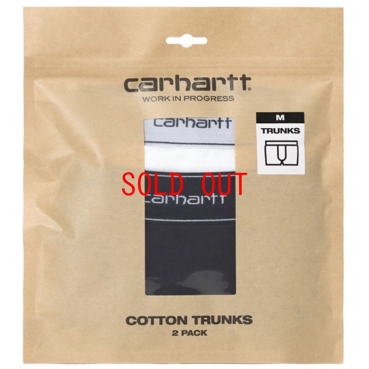 画像3: Cotton Trunks 2PC Pack Boxers コットン ボクサー トランクス パンツ Black + White ブラック ホワイト (3)