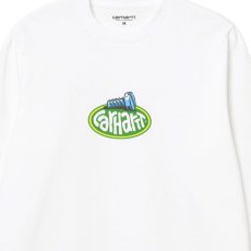 画像5: Screw L/S Tee スクリュー ロング スリーブ ルーズ フィット 長袖 Tシャツ White ホワイト (5)