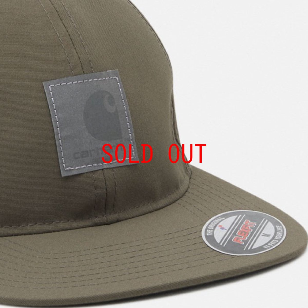 画像9: Elmwood Flexfit Fitted Cap ロゴ フィテッド フレックス フィット キャップ 帽子 Moor Green Black アーミー グリーン ブラック (9)