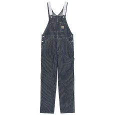 画像2: Trade Bib Overall Hickory Stripe ヒッコリー ストライプ ビブ オーバーオール Dark Navy Wax ダーク ネイビー (2)