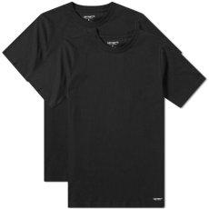 画像2: Standard Crew Neck Tee 2PC Pack 2 パック 半袖 Tシャツ スタンダード クルー ネック 無地 Black ブラック (2)