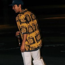 画像6: Drunkers S/S Shirt 半袖 総柄 オープンカラー シャツ Mustard Yellow マスタード イエロー (6)