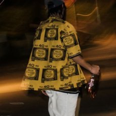 画像1: Drunkers S/S Shirt 半袖 総柄 オープンカラー シャツ Mustard Yellow マスタード イエロー (1)