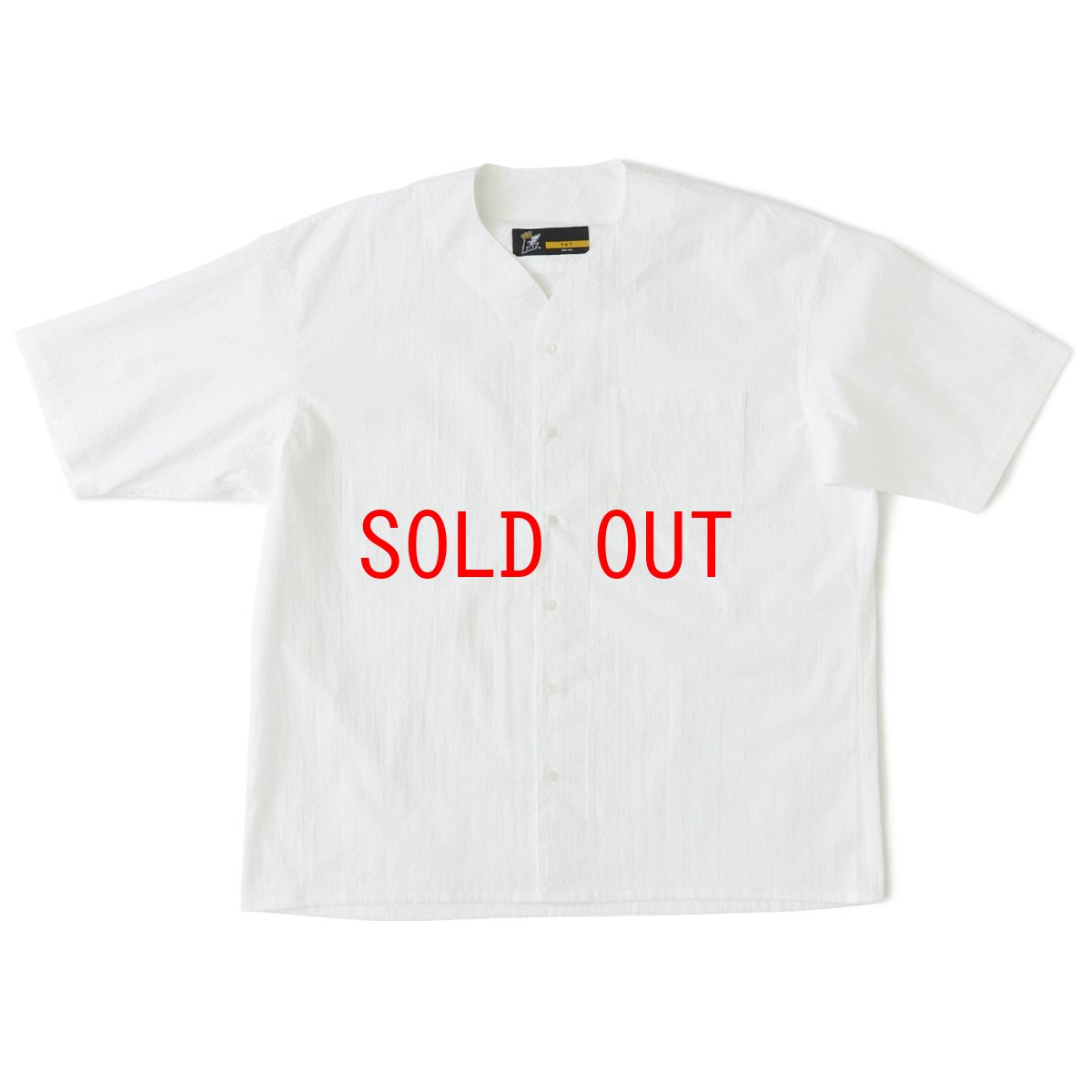 画像2: Curveball seersucker baseball shirt シアサッカー ベース ボールシャツ ストレッチ BIGシルエット ベース ボールシャツ カットソー White ホワイト (2)
