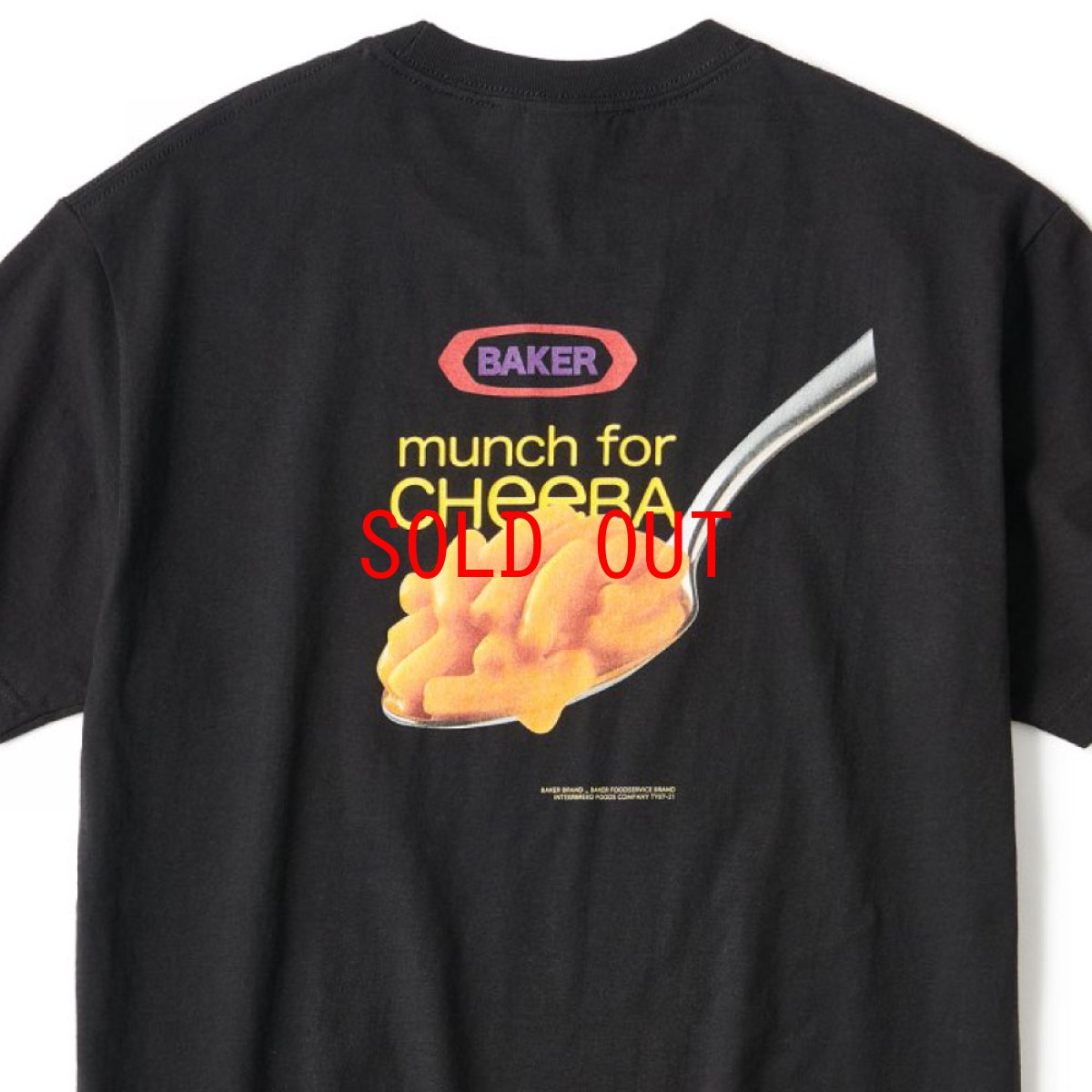 画像5: Mac’n Cheese S/S Tee 半袖 Tシャツ ジャンク フード BAKER Food ジャンク フード マンチ Black ブラック (5)