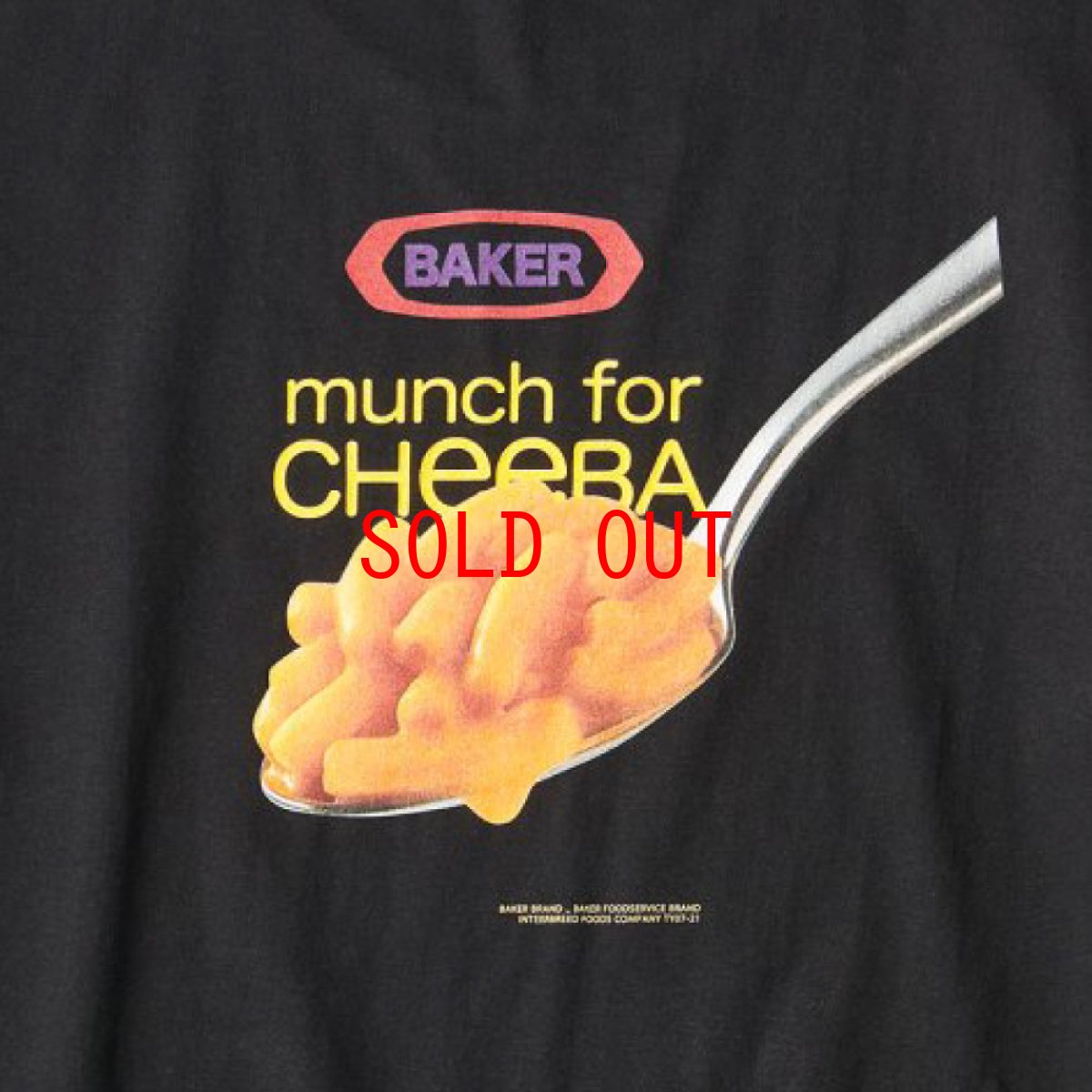 画像6: Mac’n Cheese S/S Tee 半袖 Tシャツ ジャンク フード BAKER Food ジャンク フード マンチ Black ブラック (6)