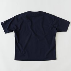 画像3: Curveball seersucker baseball shirt シアサッカー ベース ボールシャツ ストレッチ BIGシルエット ベース ボールシャツ カットソー Navy ネイビー (3)