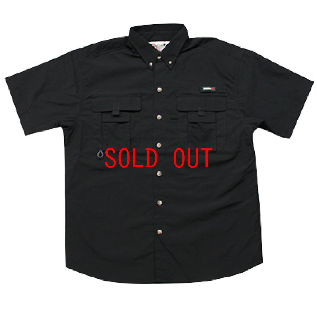 画像1: Ripstop Utility S/S Multi Pocket Shirts Fishing ユーティリティー フィッシング 半袖 シャツ Black ブラック (1)