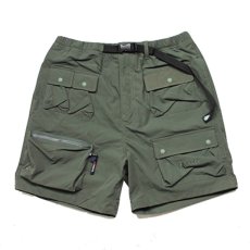 画像1: Ripstop Utility Multi Pocket Shorts ユーティリティー フィッシング Fishing ショーツ ハーフ パンツ Olive Green オリーブ グリーン (1)