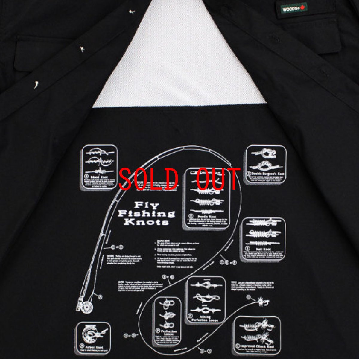 画像6: Ripstop Utility S/S Multi Pocket Shirts Fishing ユーティリティー フィッシング 半袖 シャツ Black ブラック (6)