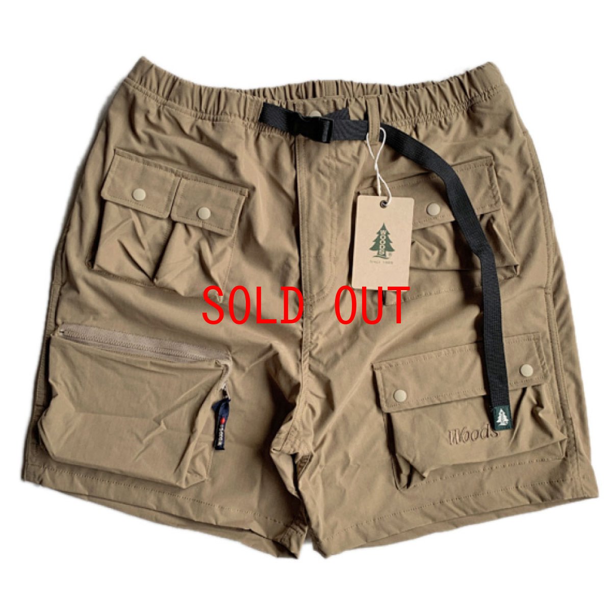 画像1: Ripstop Utility Multi Pocket Shorts ユーティリティー フィッシング Fishing ショーツ ハーフ パンツ Beige ベージュ (1)