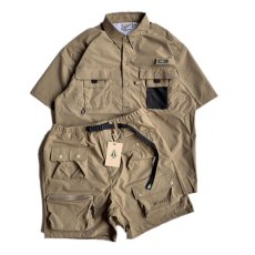 画像8: Ripstop Utility S/S Multi Pocket Shirts Fishing ユーティリティー フィッシング 半袖 シャツ Beige ベージュ (8)