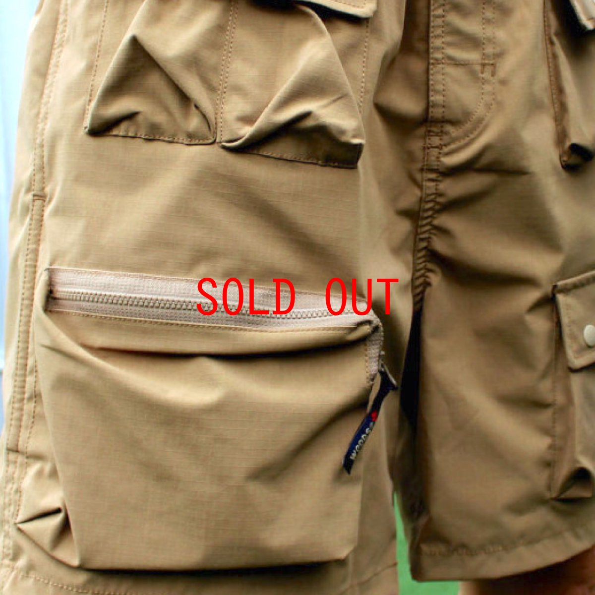 画像5: Ripstop Utility Multi Pocket Shorts ユーティリティー フィッシング Fishing ショーツ ハーフ パンツ Beige ベージュ (5)