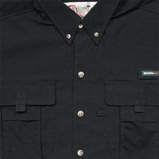 画像2: Ripstop Utility S/S Multi Pocket Shirts Fishing ユーティリティー フィッシング 半袖 シャツ Black ブラック (2)