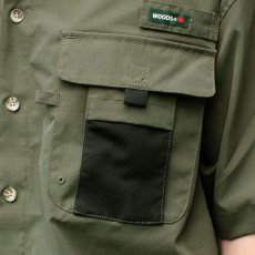 画像3: Ripstop Utility S/S Multi Pocket Shirts Fishing ユーティリティー フィッシング 半袖 シャツ Olive Green オリーブ グリーン (3)