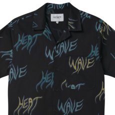 画像4: Heat Wave S/S Allover Open Colour Shirt オープンカラー ルーズフィット アロハ 半袖 柄 シャツ Black ブラック (4)