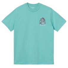 画像1: ILL World embroidery S/S Tee 刺繍 ワンポイント ロゴ 半袖 Tシャツ Bondi Mint Green ミント グリーン (1)