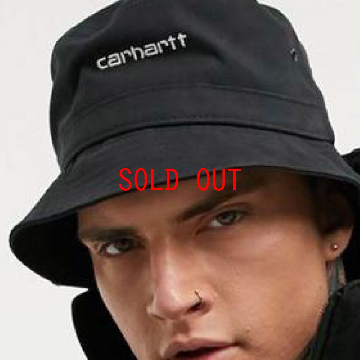 画像5: Script Logo Bucket Hat Cap スクリプト ロゴ バケット ハット 帽子 Black ブラック (5)