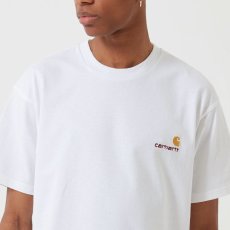 画像4: American Script S/S Tee ワンポイント ロゴ 半袖 Tシャツ White ホワイト (4)