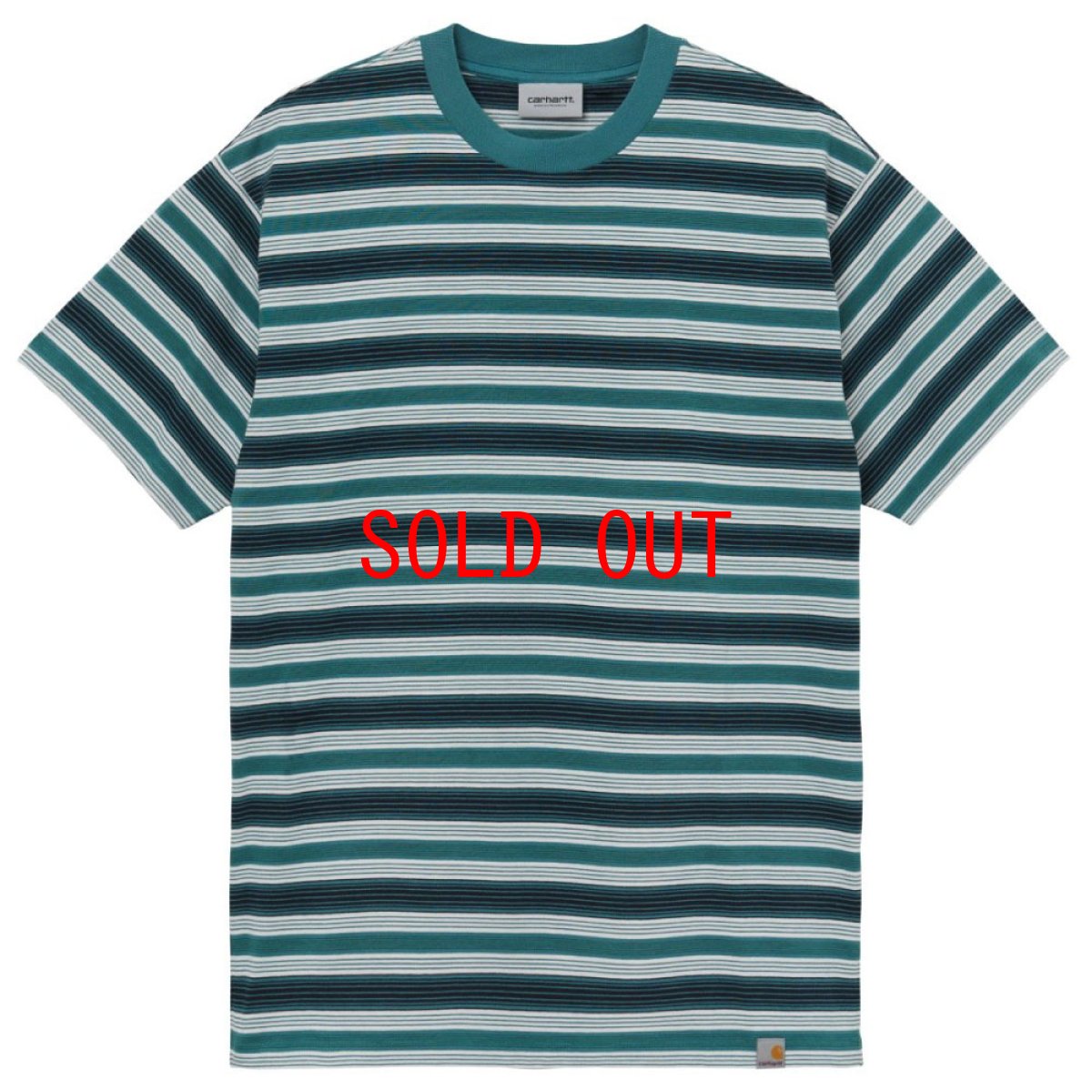 画像2: Otis S/S Stripe Tee ボーダー 半袖 Tシャツ Border T-Shirt Wax Kingston Green (2)