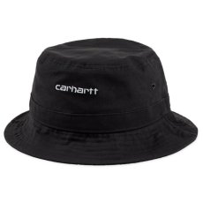 画像2: Script Logo Bucket Hat Cap スクリプト ロゴ バケット ハット 帽子 Black ブラック (2)