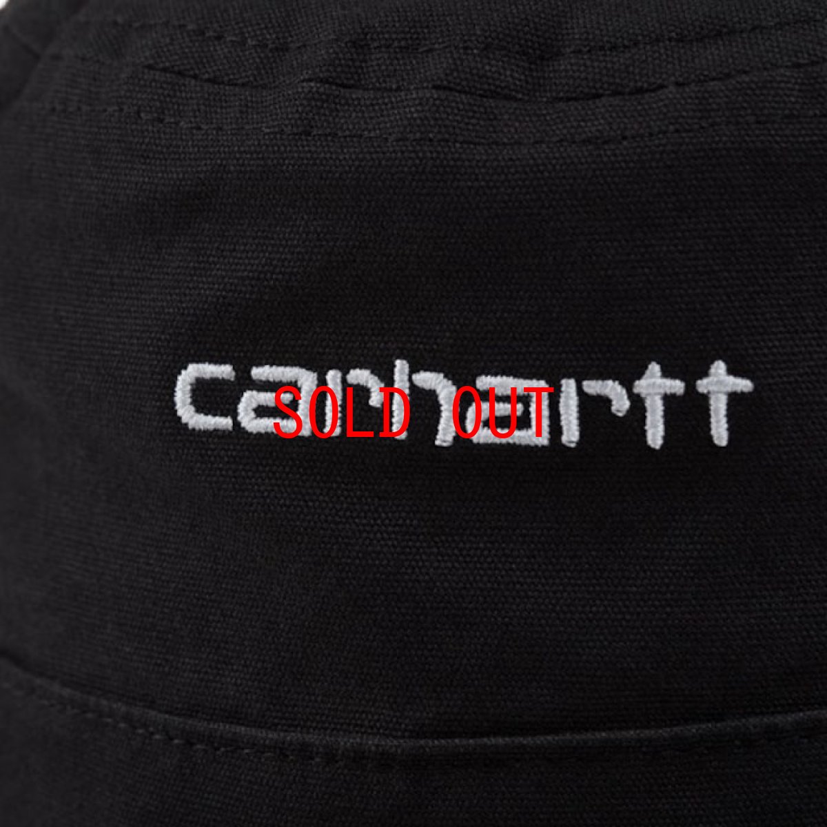 画像3: Script Logo Bucket Hat Cap スクリプト ロゴ バケット ハット 帽子 Black ブラック (3)