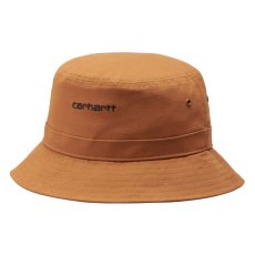 画像1: Script Logo Bucket Hat Cap スクリプト ロゴ バケット ハット 帽子 Rum Brown ブラウン (1)