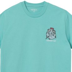 画像3: ILL World embroidery S/S Tee 刺繍 ワンポイント ロゴ 半袖 Tシャツ Bondi Mint Green ミント グリーン (3)
