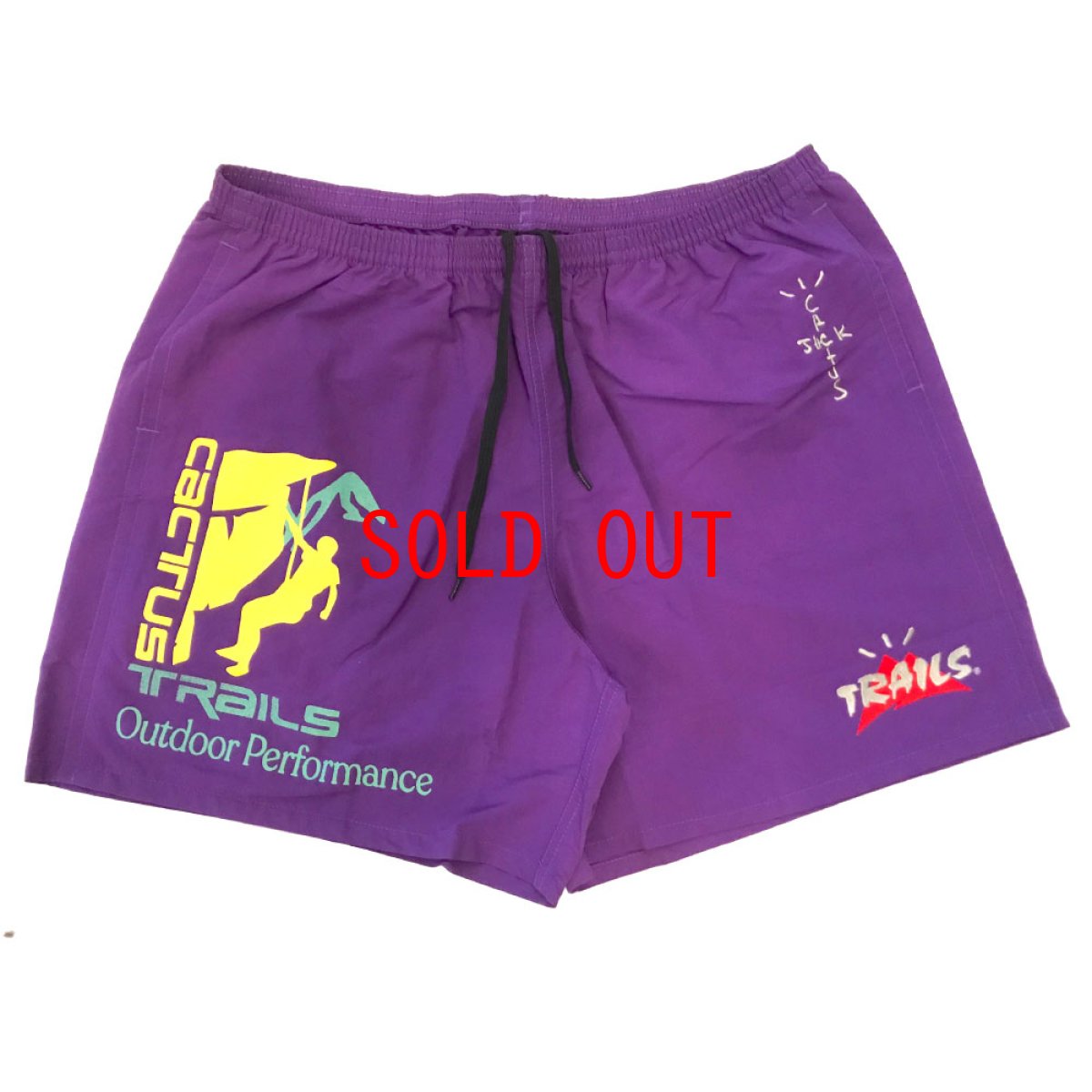 画像1: Travis Scott Trails Climb Nylon Shorts トレイル ナイロン ショーツ トラヴィス スコット Purple パープル (1)