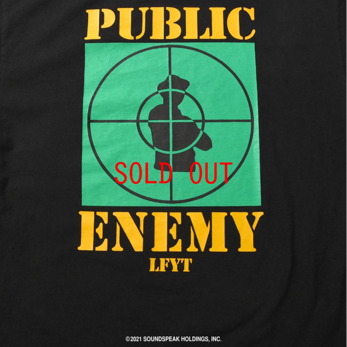 画像6: X Public Enemy Target S/S Tee パブリック エネミー 半袖 Tシャツ Black ブラック (6)