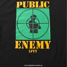 画像6: X Public Enemy Target S/S Tee パブリック エネミー 半袖 Tシャツ Black ブラック (6)