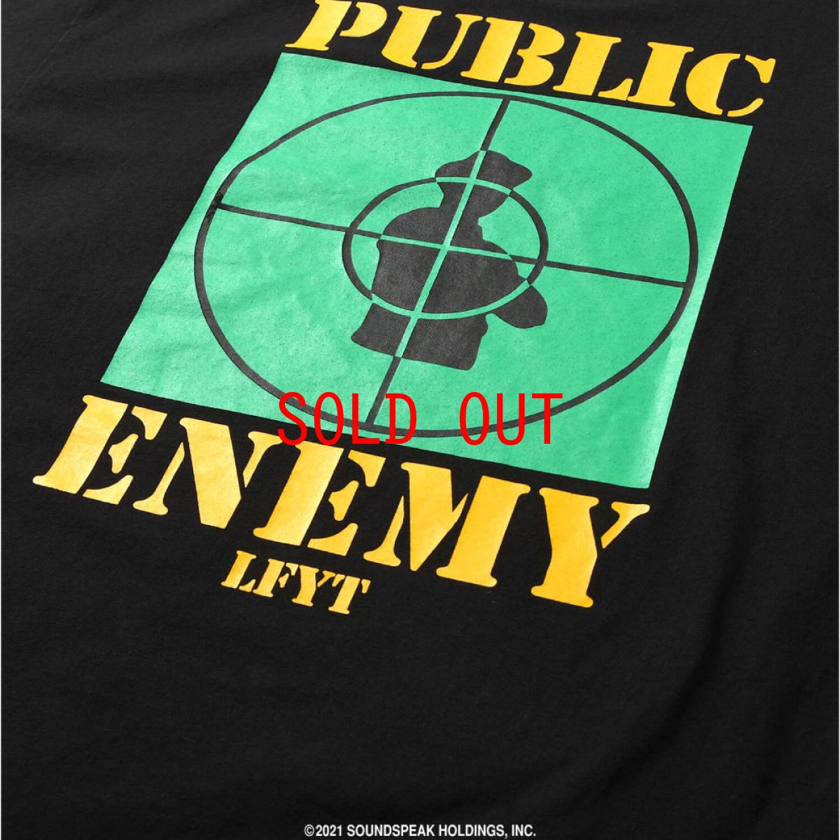 画像8: X Public Enemy Target S/S Tee パブリック エネミー 半袖 Tシャツ Black ブラック (8)