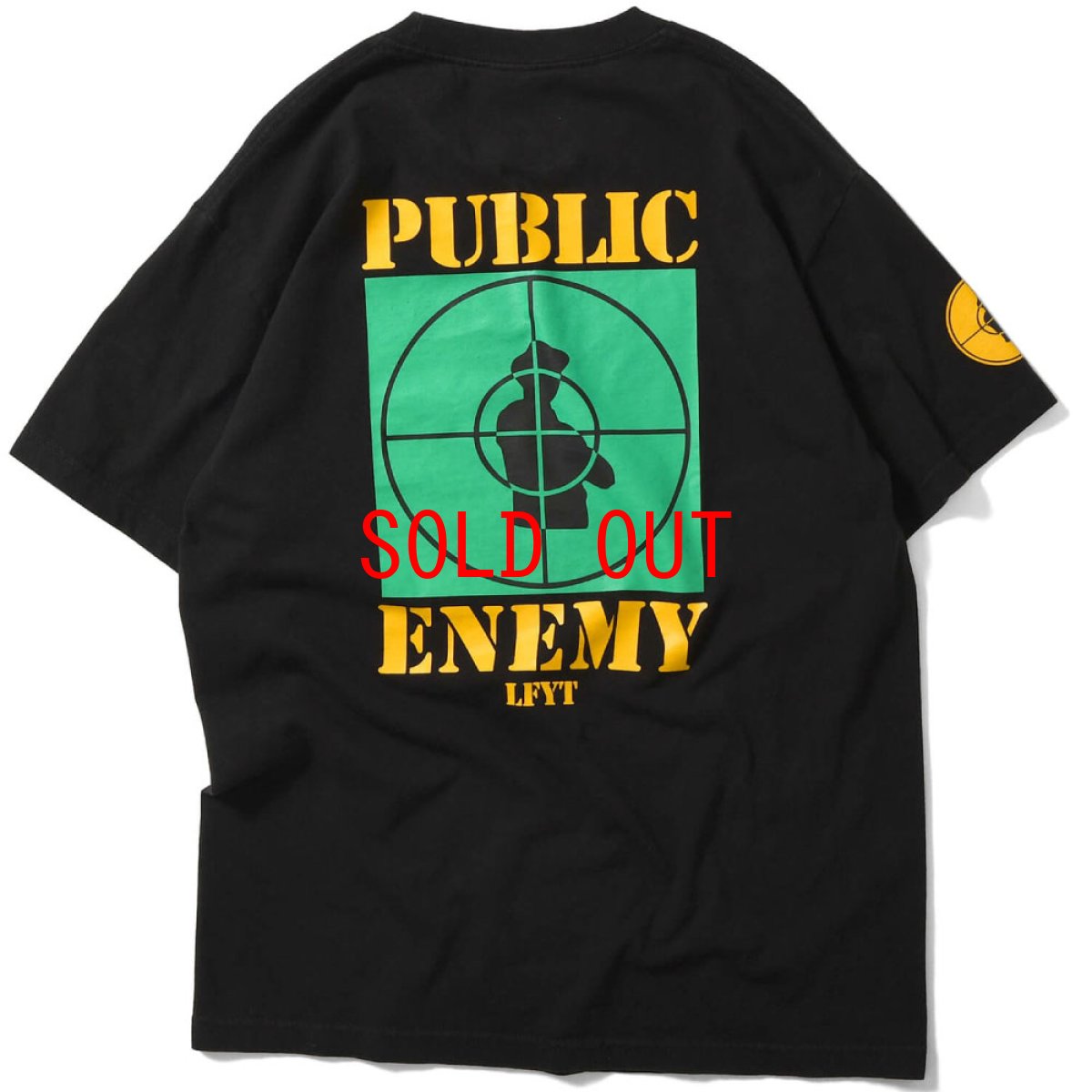 画像4: X Public Enemy Target S/S Tee パブリック エネミー 半袖 Tシャツ Black ブラック (4)