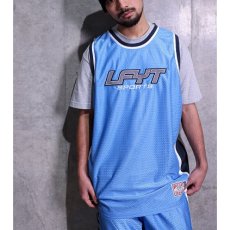 画像1: Sports Logo Basketball Jersey バスケット ボール メッシュ ジャージ ゲーム シャツ (1)