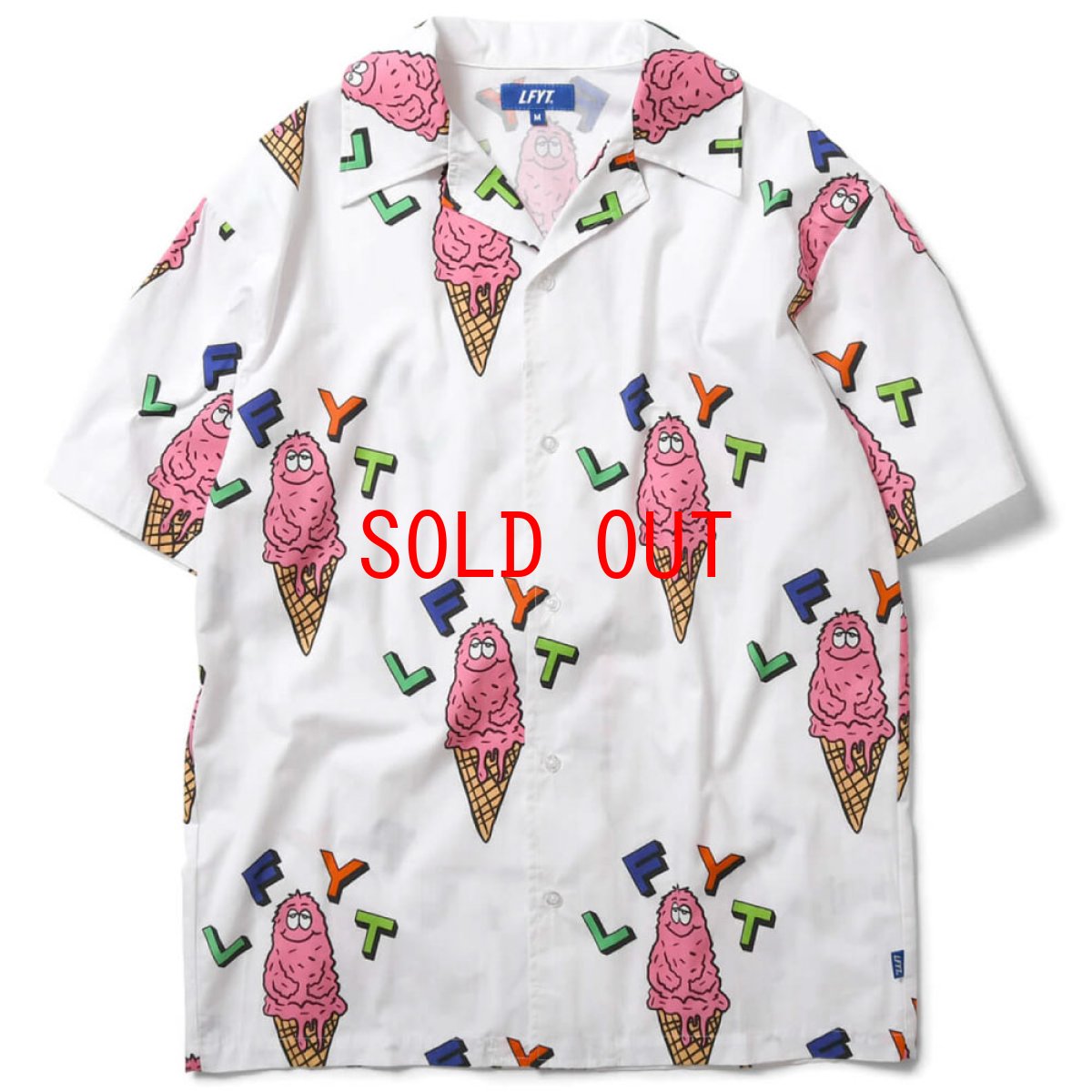 画像2: × Rabuns Melting Mr.Snub S/S Shirt ラブン 開襟 半袖 シャツ (2)