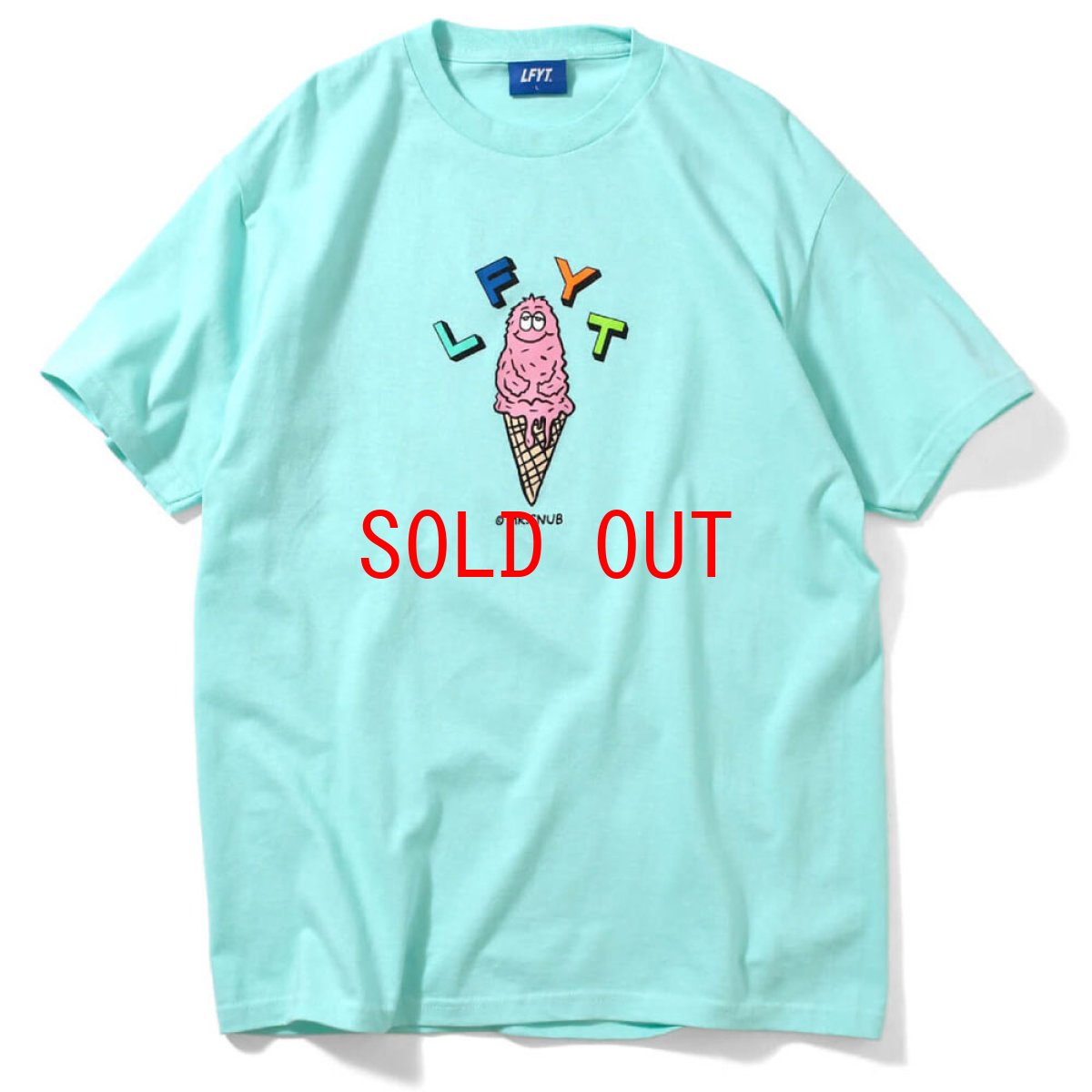 画像1: × Rabuns Melting Mr.Snub ラブン 半袖 Tシャツ (1)