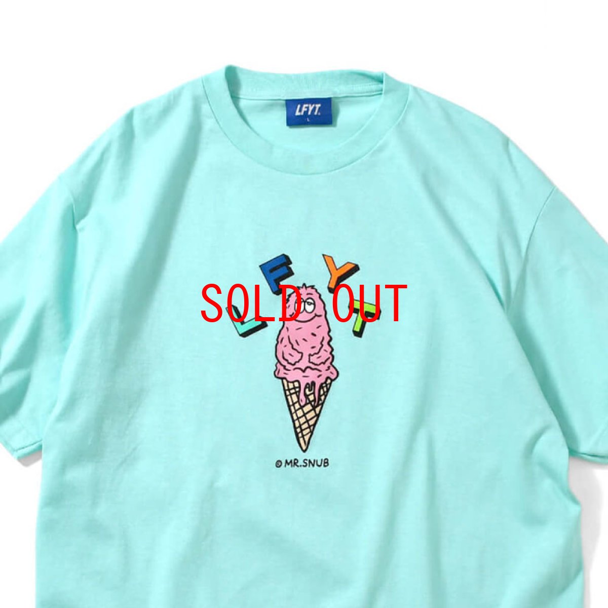 画像2: × Rabuns Melting Mr.Snub ラブン 半袖 Tシャツ (2)