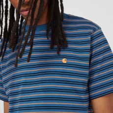 画像8: Akron S/S Stripe Tee ボーダー レギュラー フィット 半袖 Tシャツ (8)