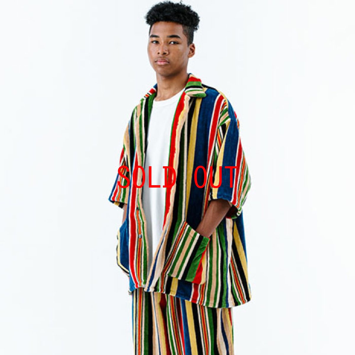 画像8: Classic Stripe Pile S/S Shirt クラシック ストライプ パイル 半袖 シャツ (8)