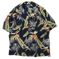 画像1: Bird Of Paradise S/S Aloha Shirt アロハ シャツ Black (1)