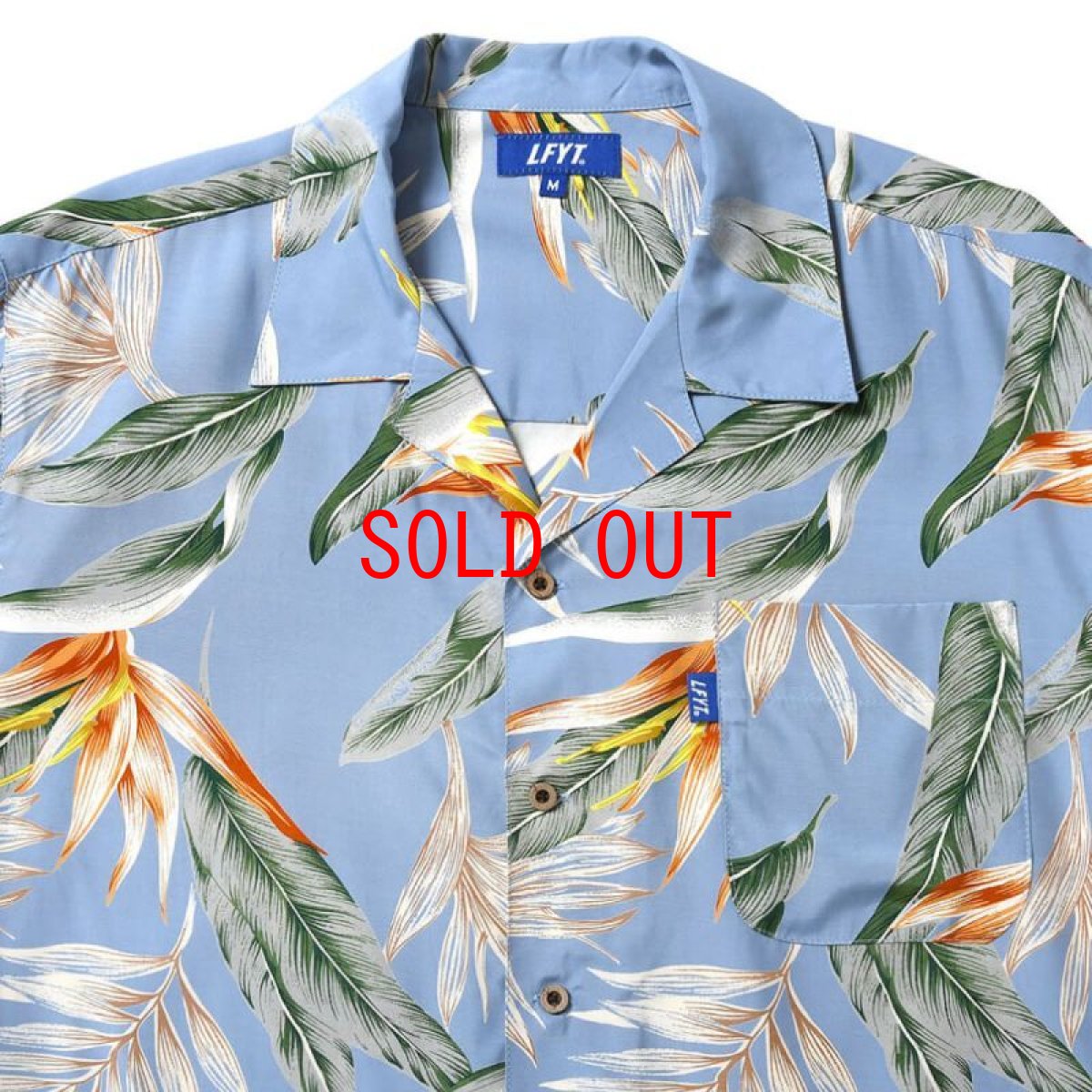 画像4: Bird Of Paradise S/S Aloha Shirt アロハ シャツ Blue (4)