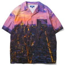 画像2: × SDJ Skyline Allover S/S Shirt エスディージェー スカイライン 開襟 半袖 シャツ 総柄 オールオーバー Purple (2)