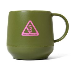 画像4: Outdoor Logo Pla Thermo Mug アウトドア ロゴ 二層構造 マグカップ Black Navy Olive (4)