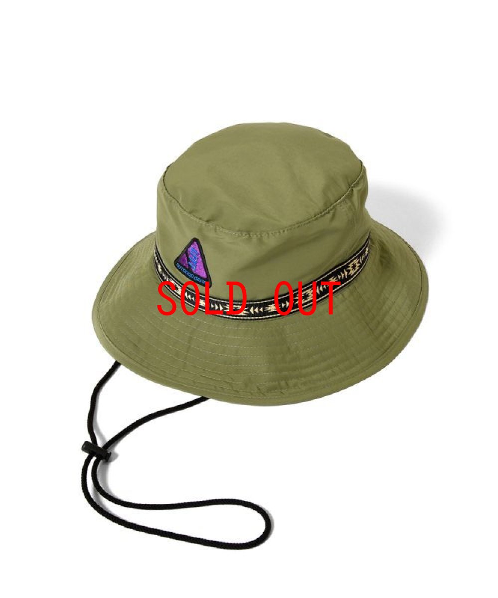 画像2: Outdoor Logo Boonie Hat アウトドア ロゴ ブーニー ハット バケット 帽子 Olive Green (2)