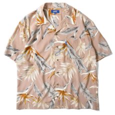 画像1: Bird Of Paradise S/S Aloha Shirt アロハ シャツ Beige (1)