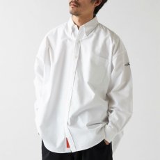 画像1: Deka BD L/S Solid Shirt 長袖 ボタンダウン ソリッド 無地 シャツ White ホワイト  (1)