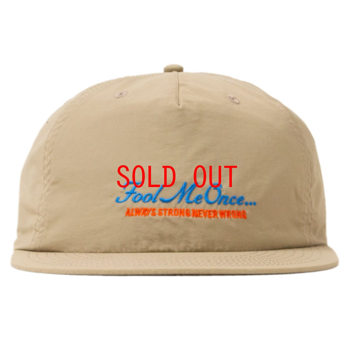 画像2: Fool Me Once 5-Paneel Dry Nylon Cap パネル ナイロン キャップ 帽子 Black Khaki (2)