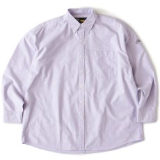 画像2: Deka BD L/S Solid Shirt 長袖 ボタンダウン ソリッド 無地 シャツ Purple (2)