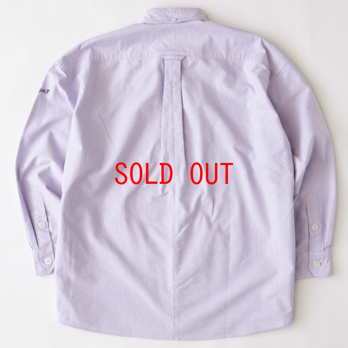 画像3: Deka BD L/S Solid Shirt 長袖 ボタンダウン ソリッド 無地 シャツ Purple (3)